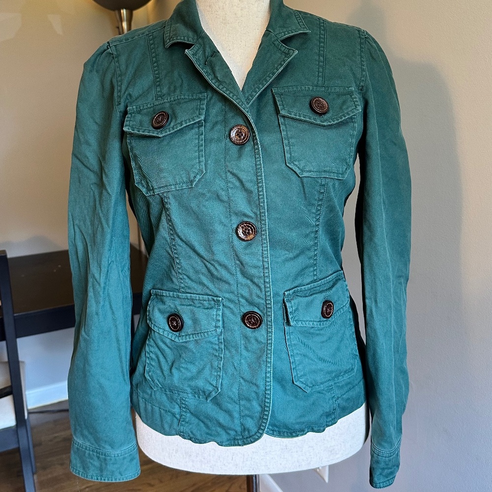 Vintage Gap Fall Lined Distressed Jacket - image 1